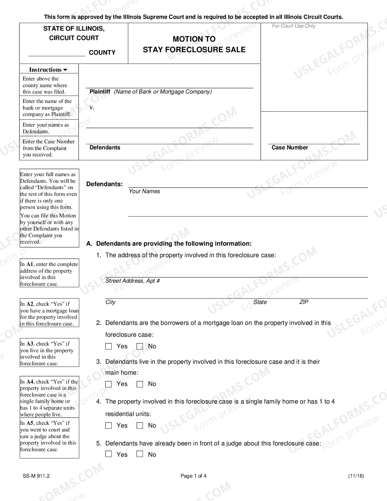 Preview Motion to Stay Foreclosure Sale