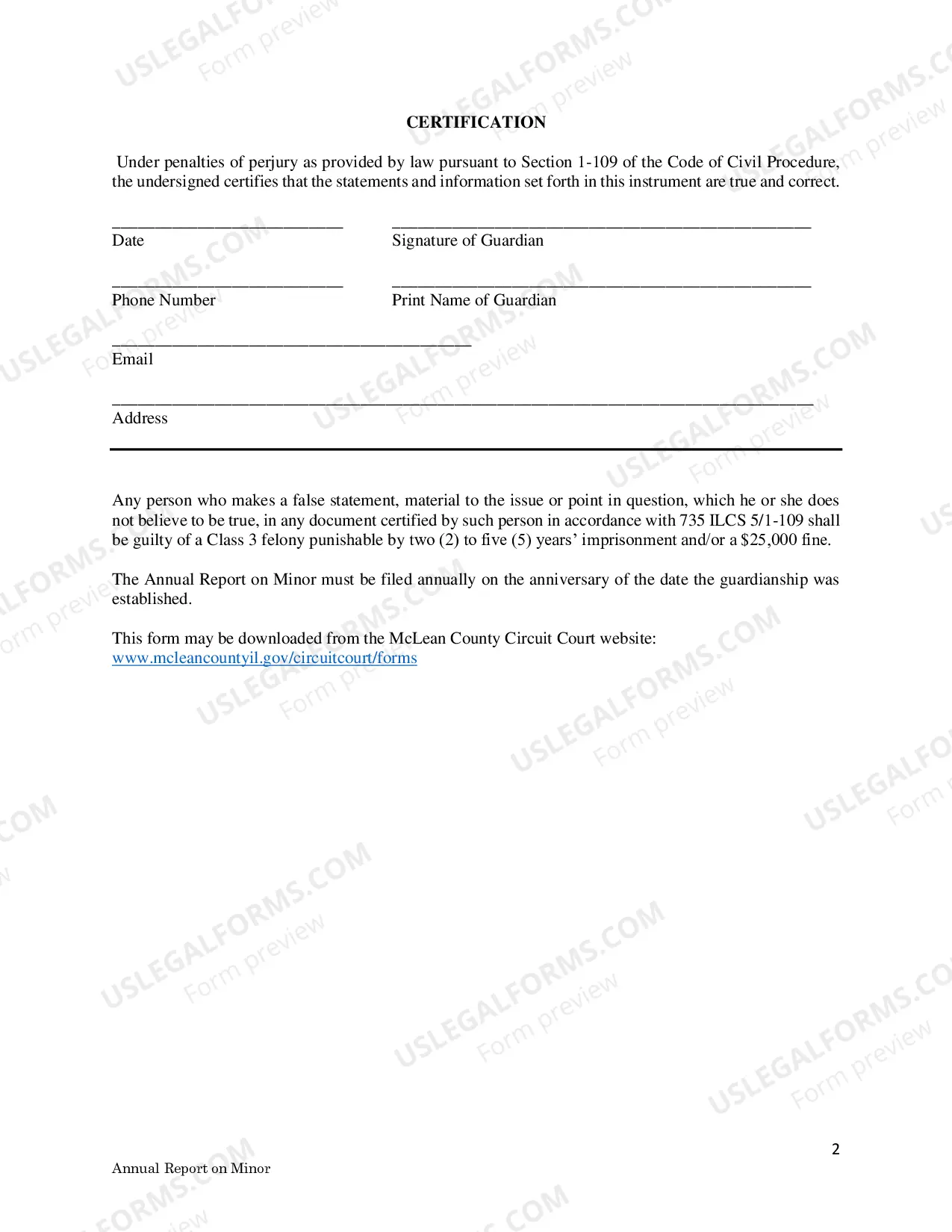 Preview annual Report On Minor