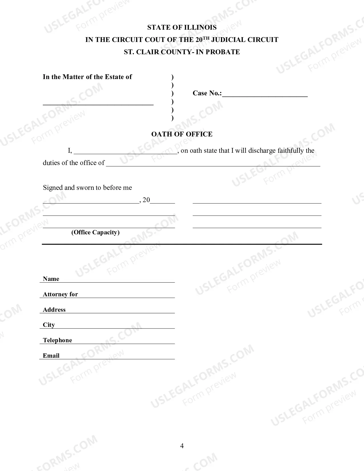 Preview Petition For Letters Of Administration