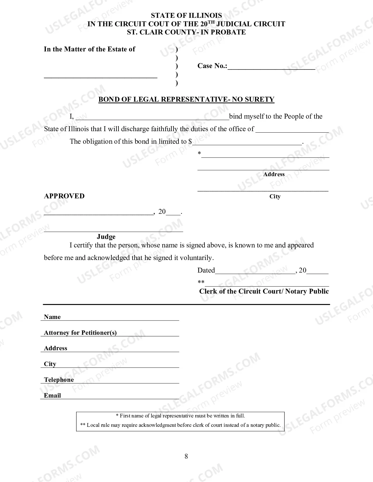 Preview Petition For Letters Of Administration