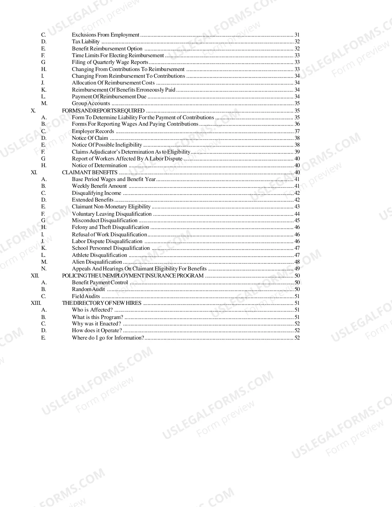 Preview Guide to the Illinois Unemployment Insurance Act as amended to June 23, 2006