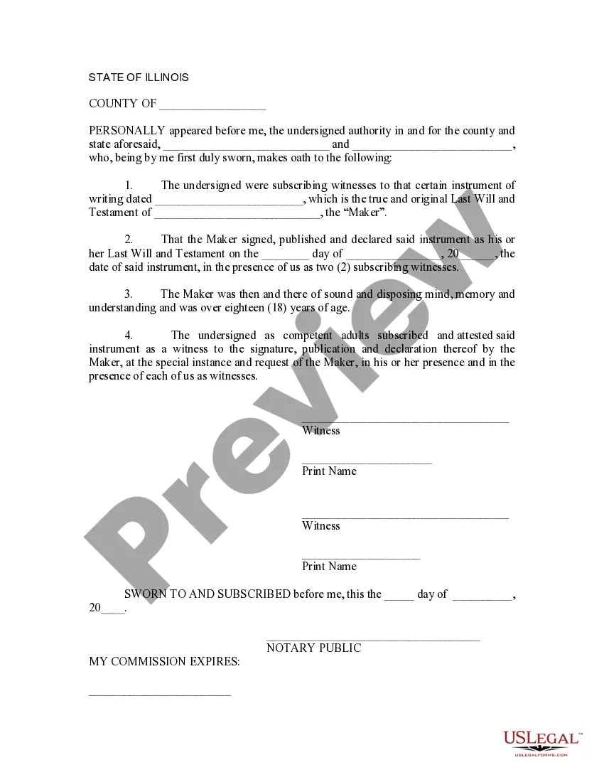 Preview Codicil to Will Form for Amending Your Will - Will Changes or Amendments