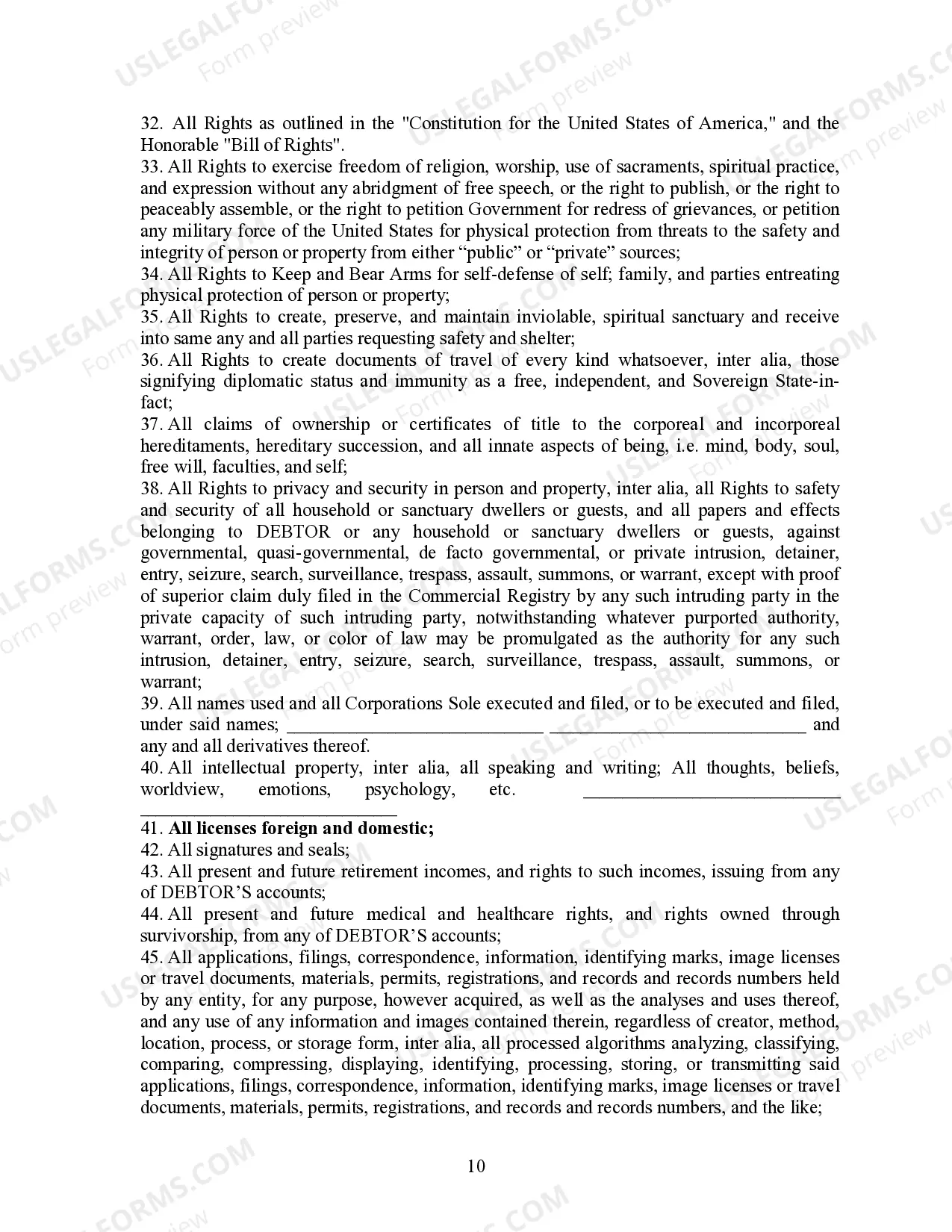 Preview Commercial Security Agreement