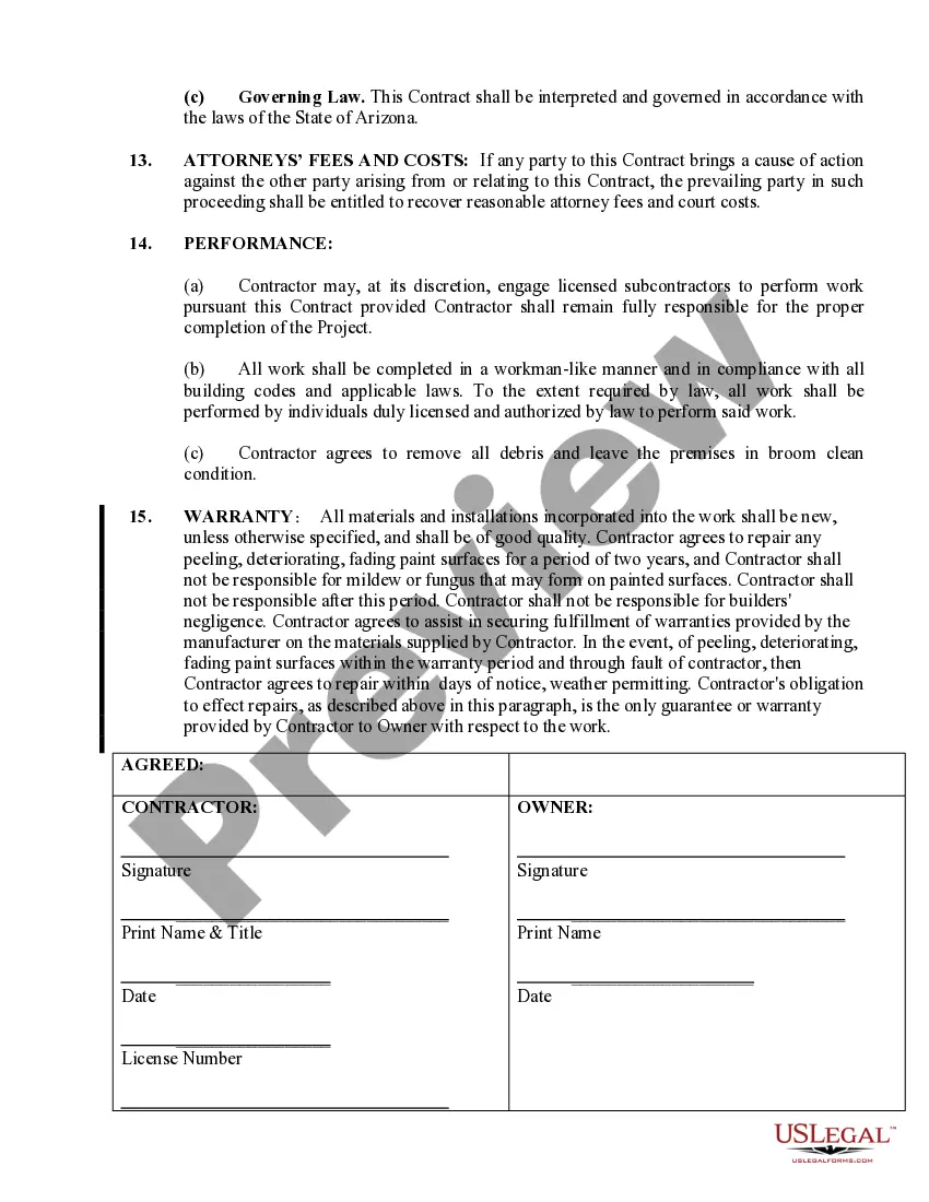 Get Painting Contract for Contractor Preview Painting Contract for Contractor