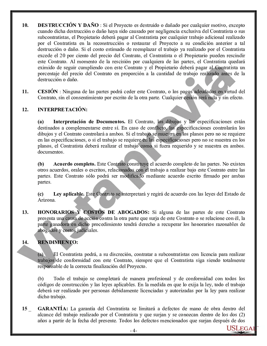 Preview Contrato de excavadora para contratista