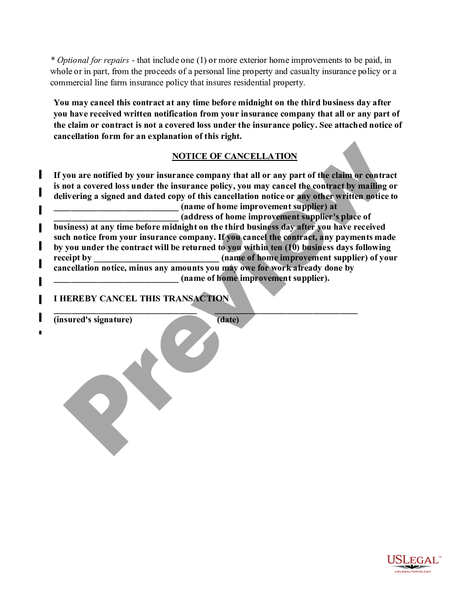 page 6 Renovation Contract for Contractor preview