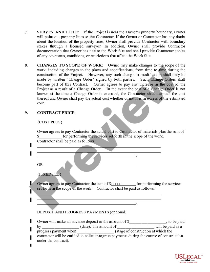 Indiana Demolition Contract for Contractor Demolition Agreement US