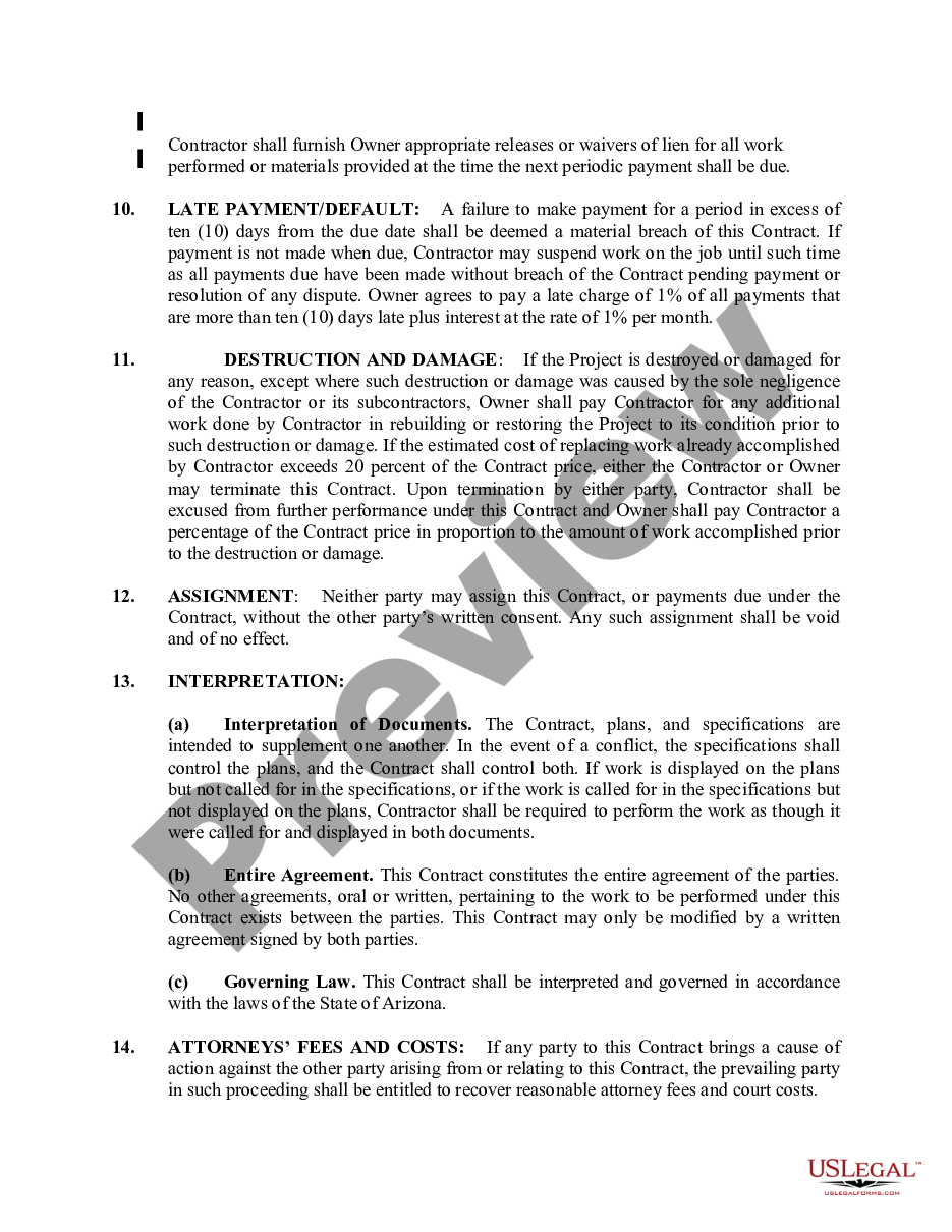 page 2 Site Work Contract for Contractor preview