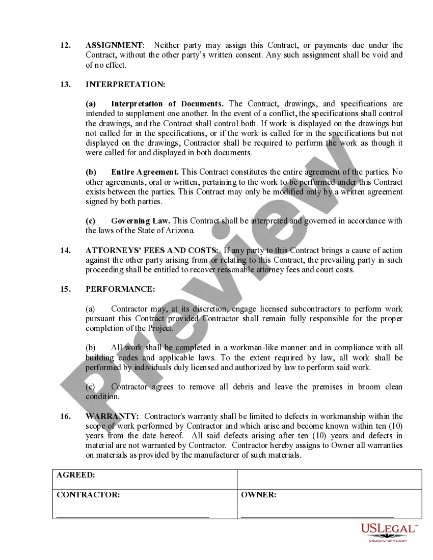 Preview Foundation Contract for Contractor