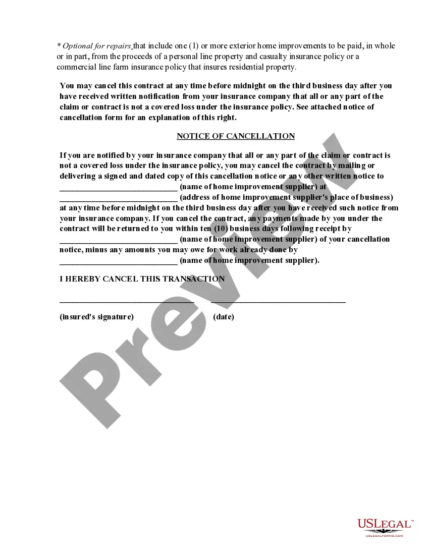 Preview Foundation Contract for Contractor