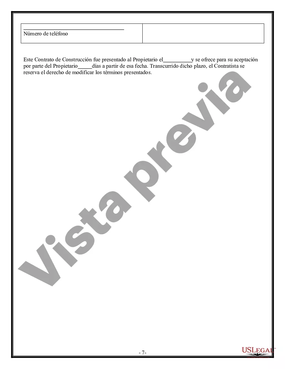 Preview Contrato de plomería para contratista