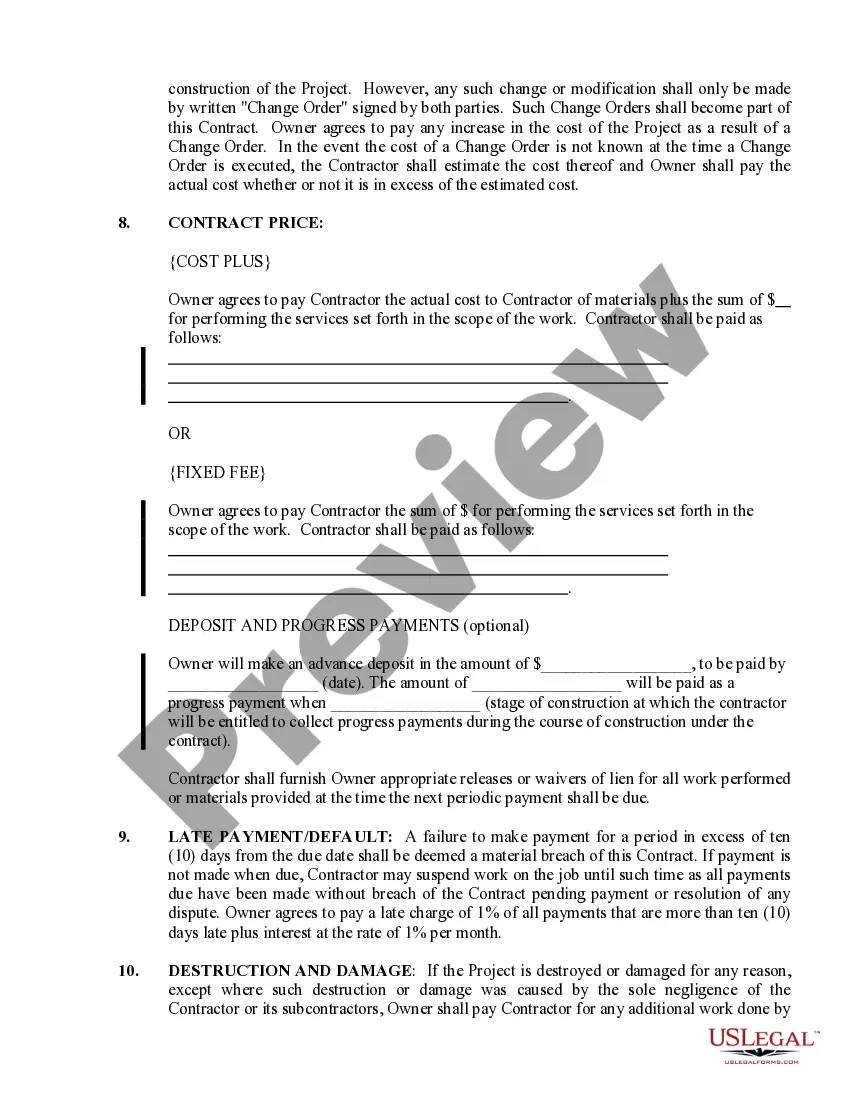 Preview Electrical Contract for Contractor