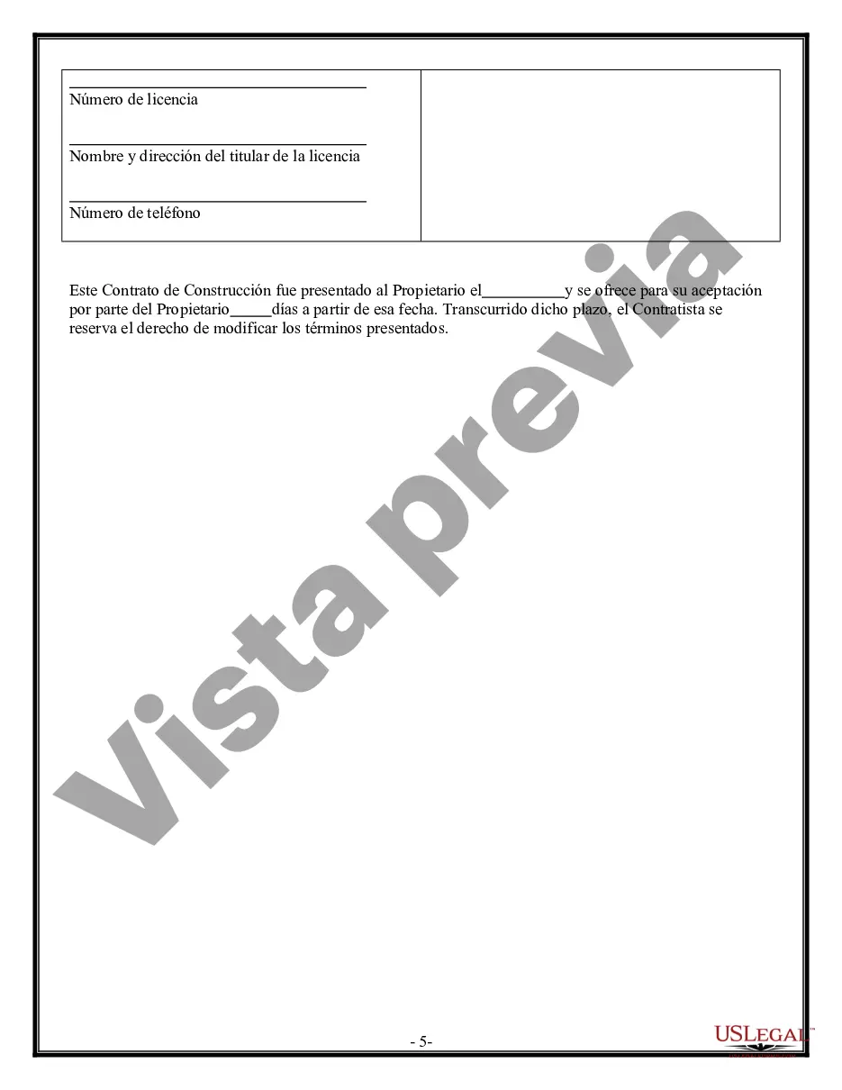 Preview Contrato de paneles de yeso de yeso para contratista