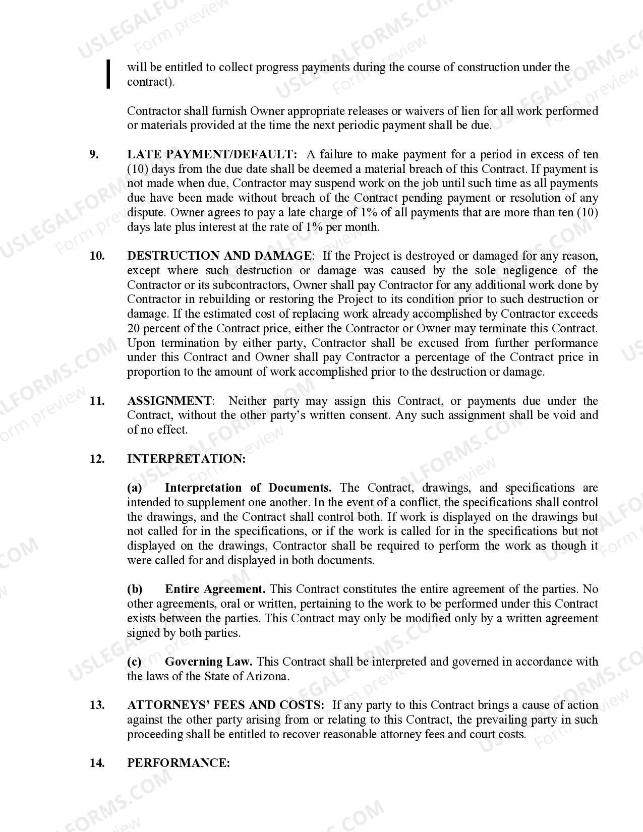 Preview Sheetrock Drywall Contract for Contractor