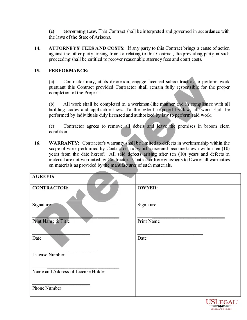 Preview Flooring Contract for Contractor