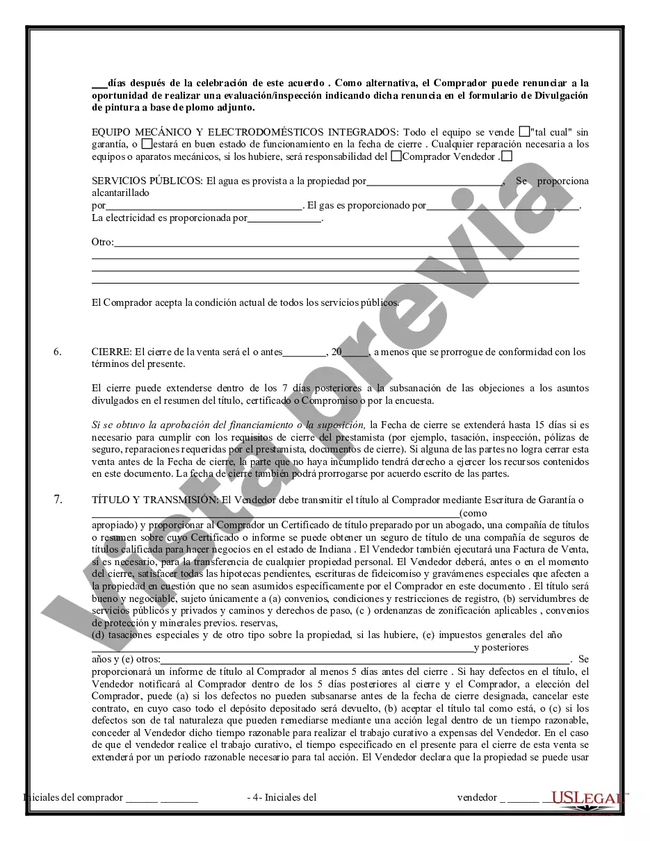 Preview Contrato de Compraventa de Bienes Inmuebles sin Corredor para Acuerdo de Venta de Casa Residencial