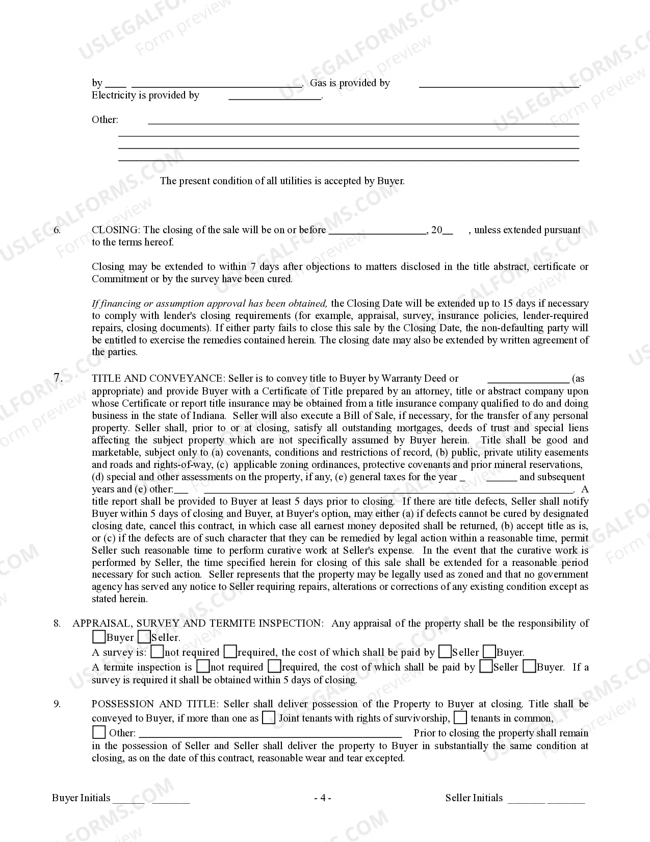 Preview Contract for Sale and Purchase of Real Estate with No Broker for Residential Home Sale Agreement