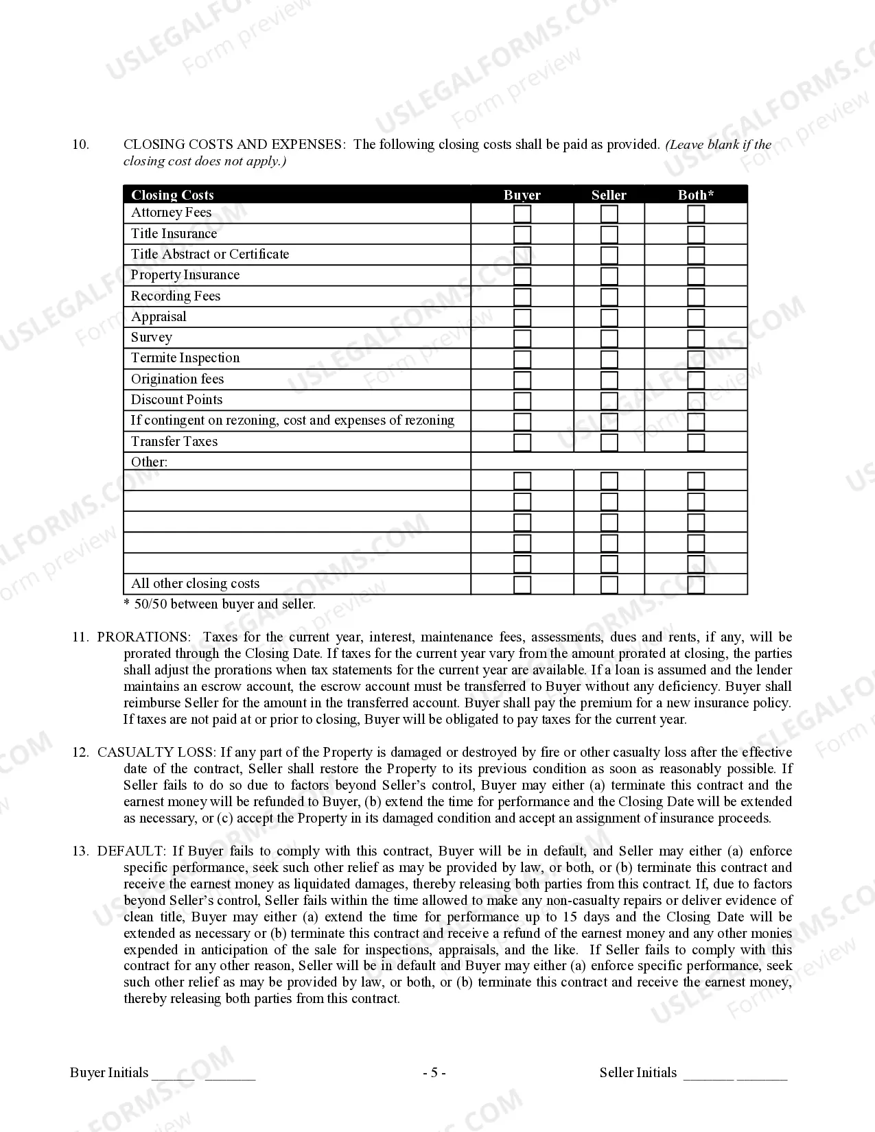 Preview Contract for Sale and Purchase of Real Estate with No Broker for Residential Home Sale Agreement