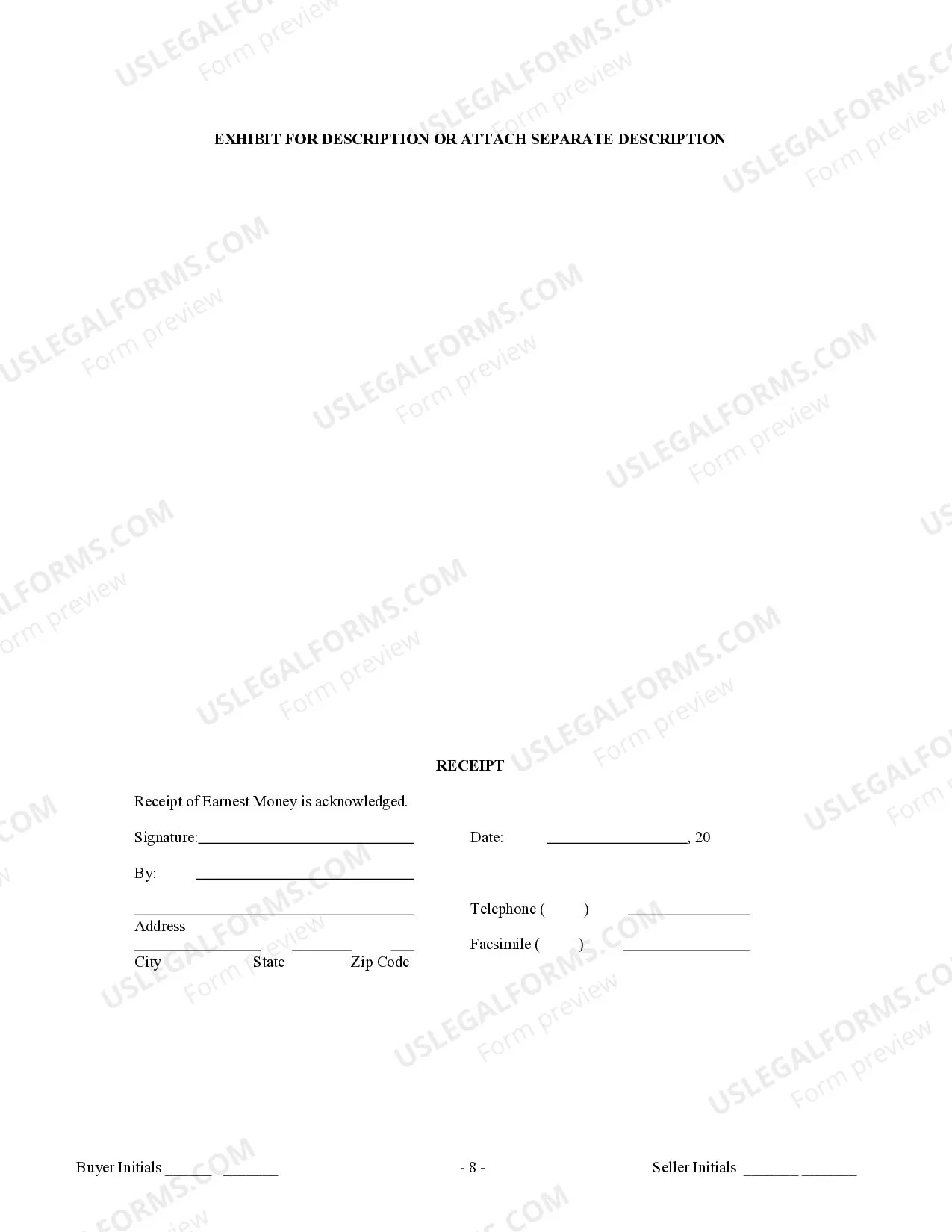 Preview Contract for Sale and Purchase of Real Estate with No Broker for Residential Home Sale Agreement