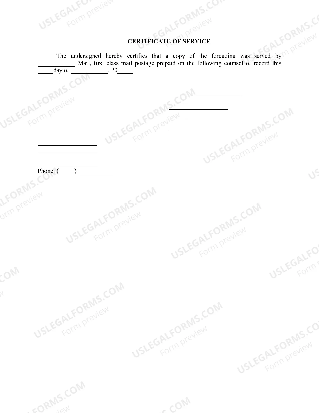Preview Notice of Defendant's Application