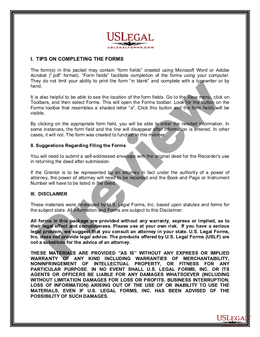 Preview Warranty Deed - Individual Grantor, by Attorney in Fact, to Individual