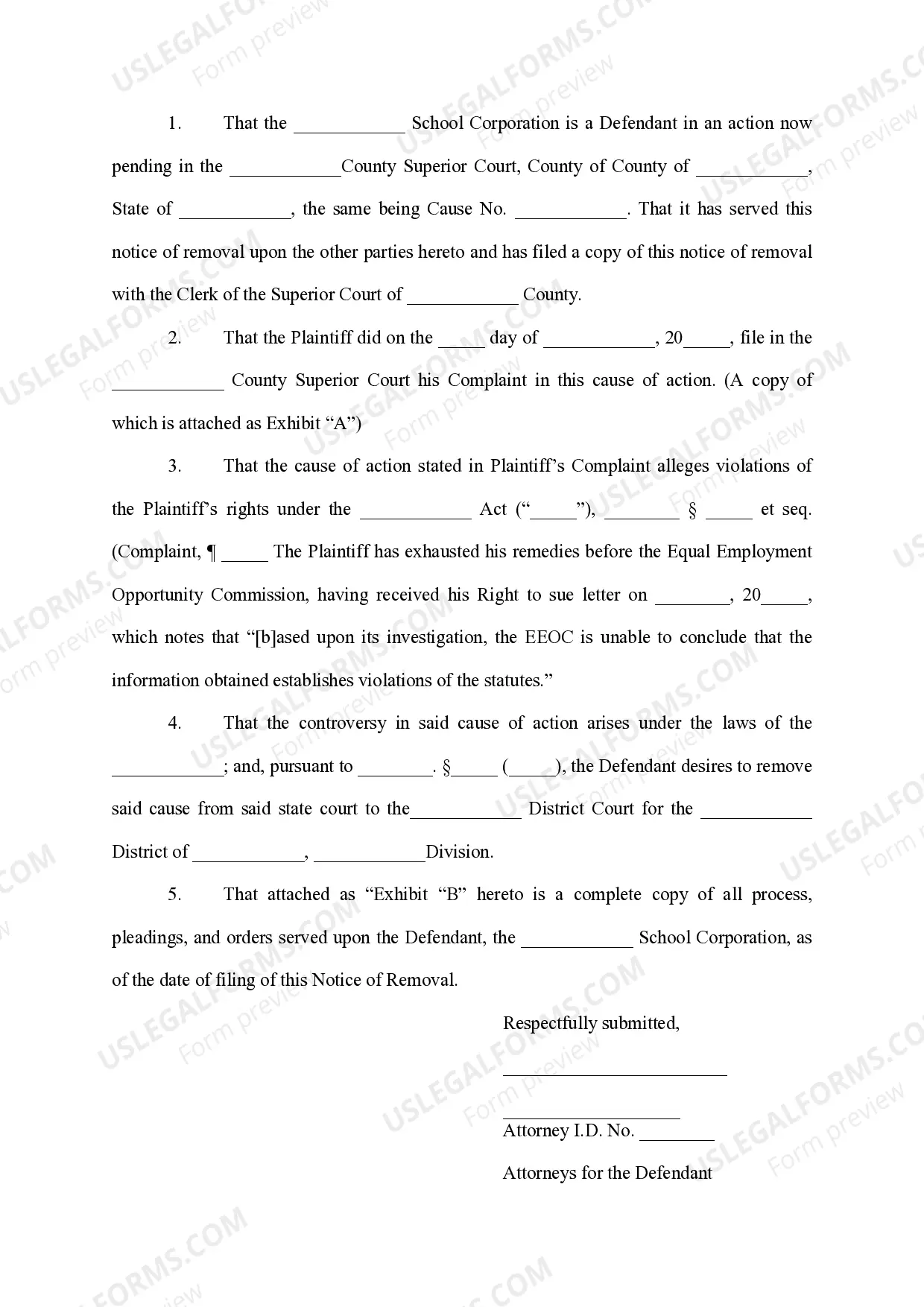 Preview Notice to Clerk