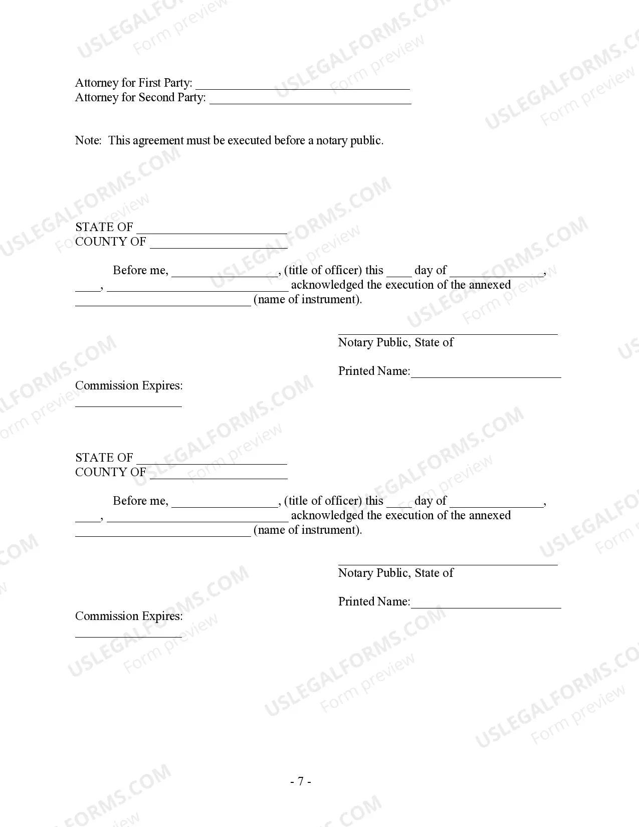 Preview Postnuptial Property Agreement