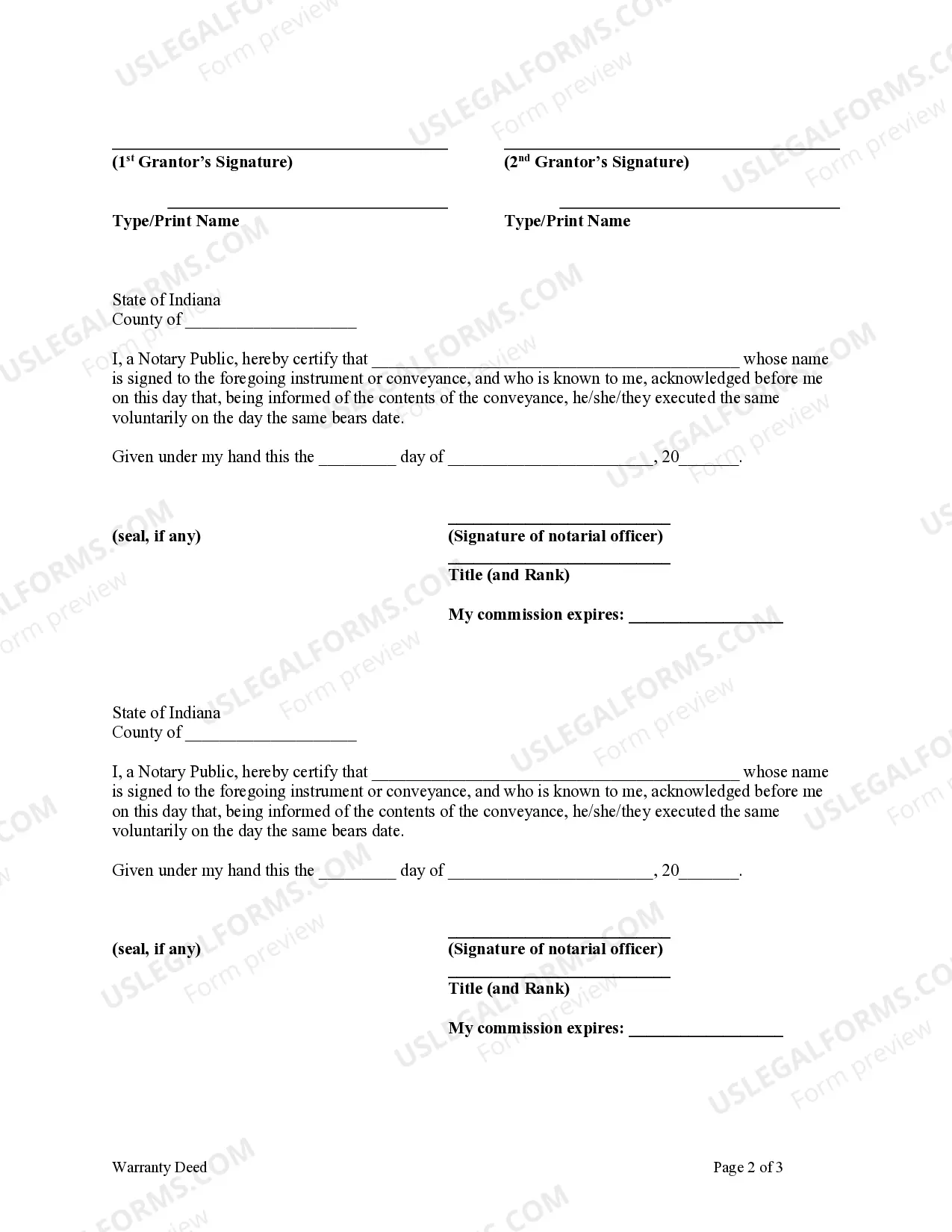 Preview Warranty Deed from Husband and Wife to an Individual