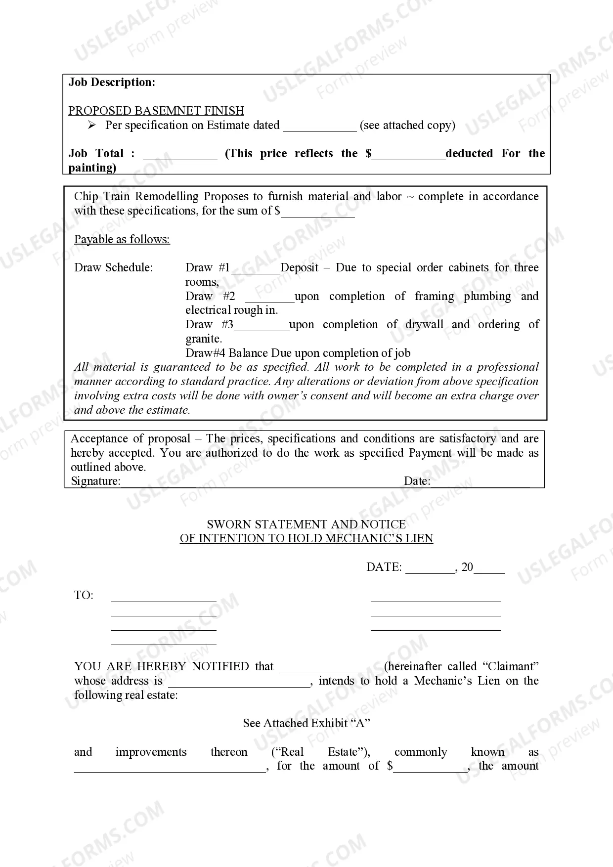 Preview Amended Complaint to Foreclose Mechanic's Lien and for Damages