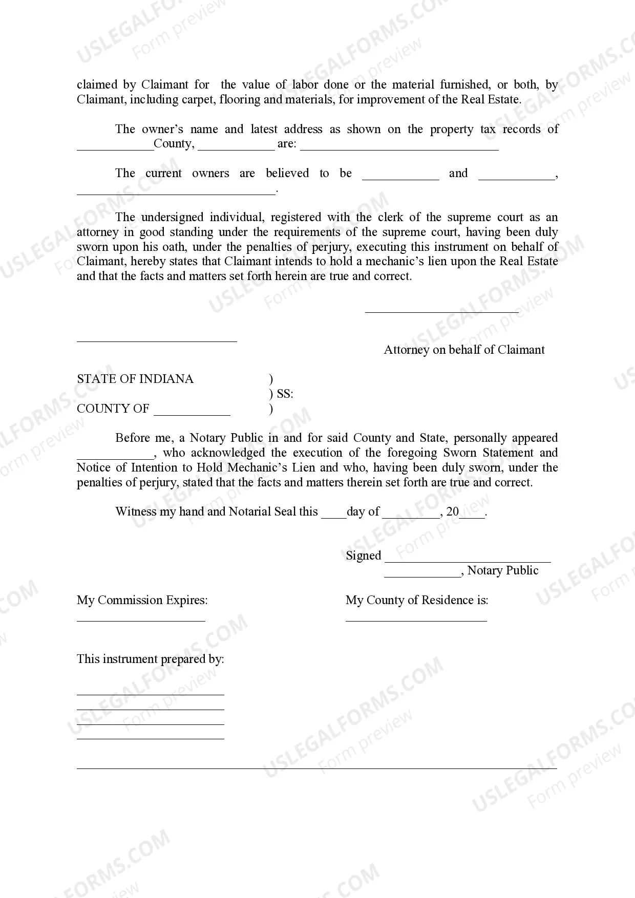 Preview Amended Complaint to Foreclose Mechanic's Lien and for Damages