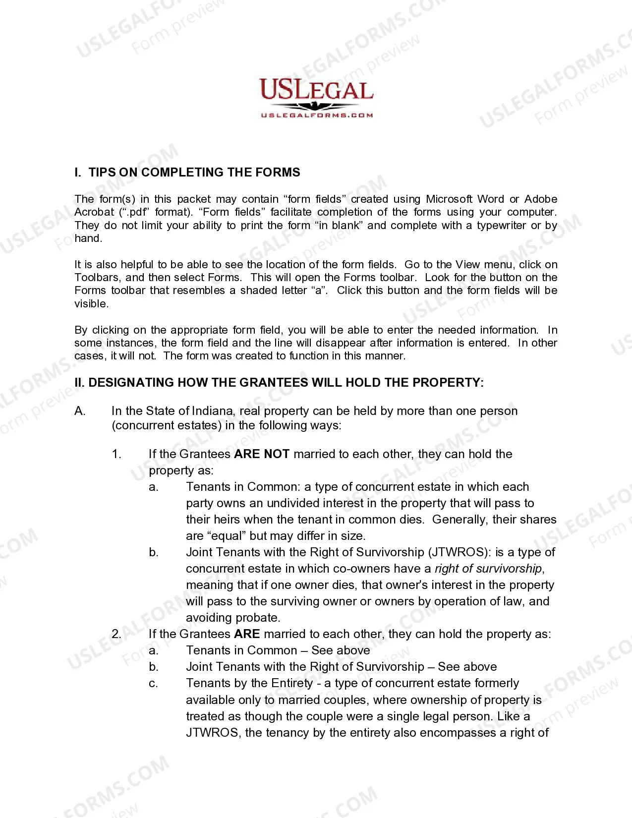 Preview Warranty Deed from a Trust to Husband and Wife