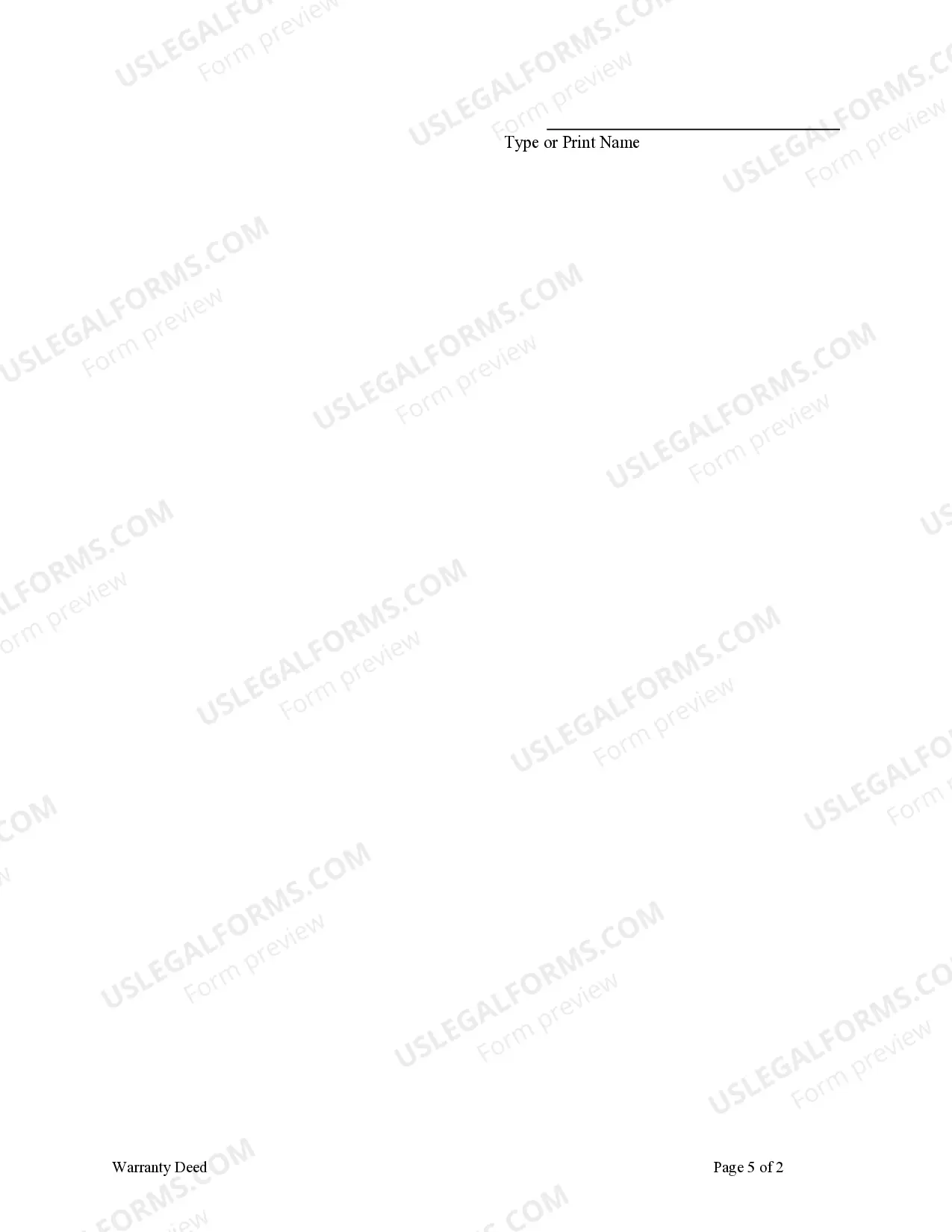 Preview Warranty Deed from a Trust to Husband and Wife