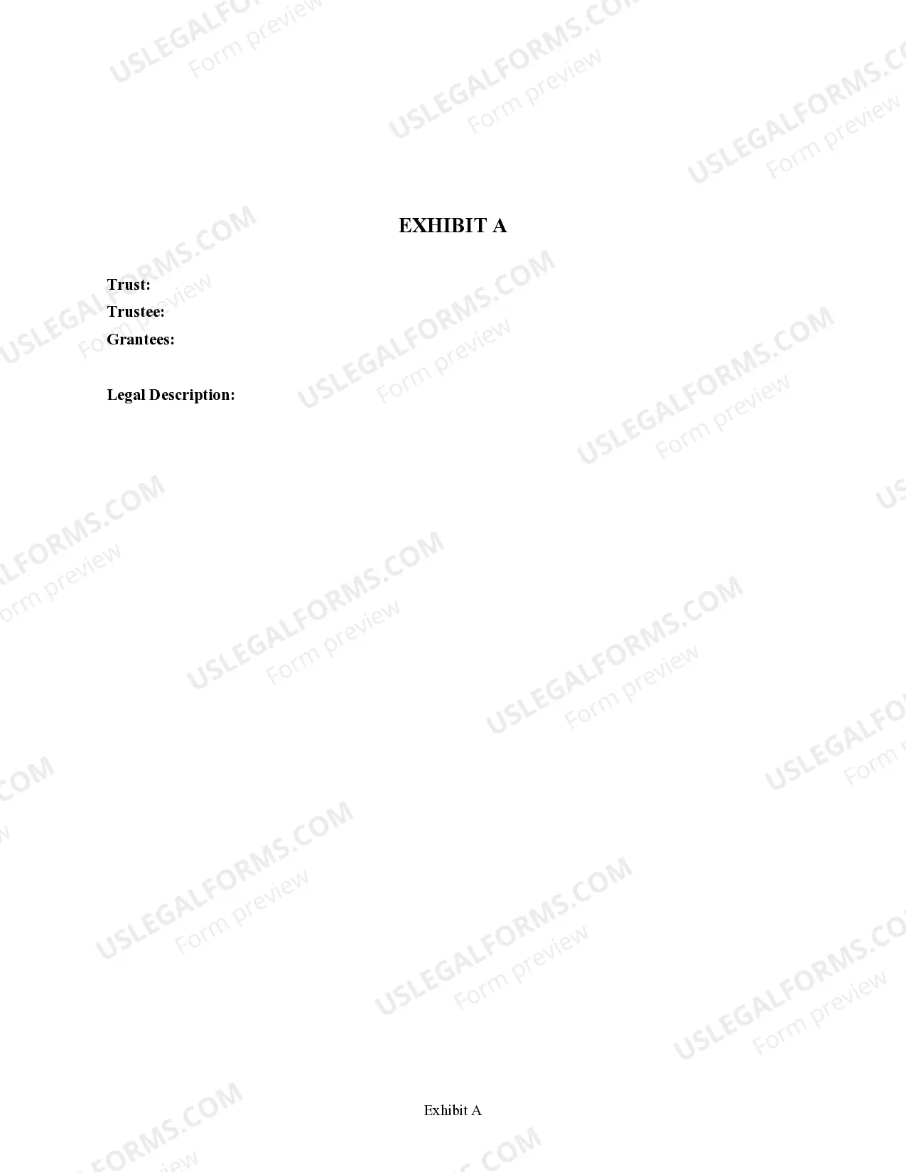 Preview Warranty Deed from a Trust to Husband and Wife