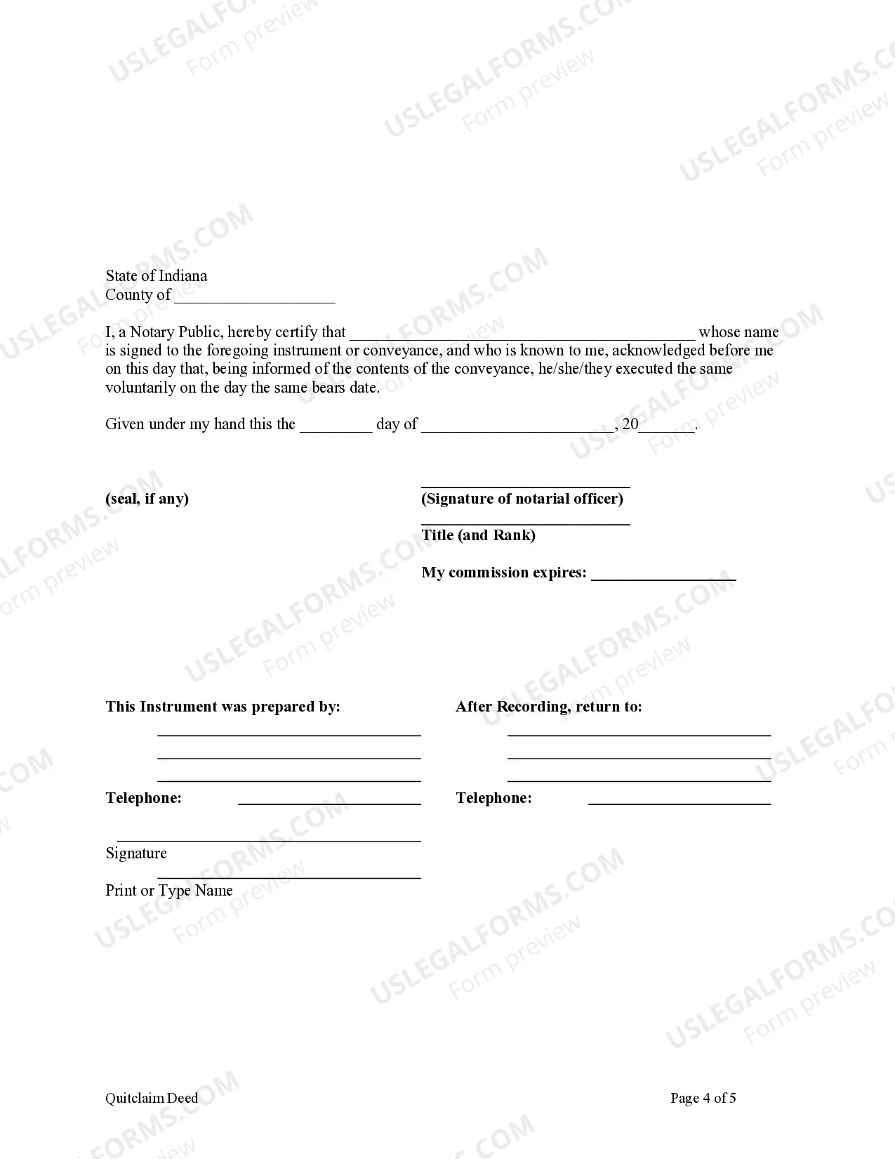 Preview Quitclaim Deed - Three Grantors to One Grantee