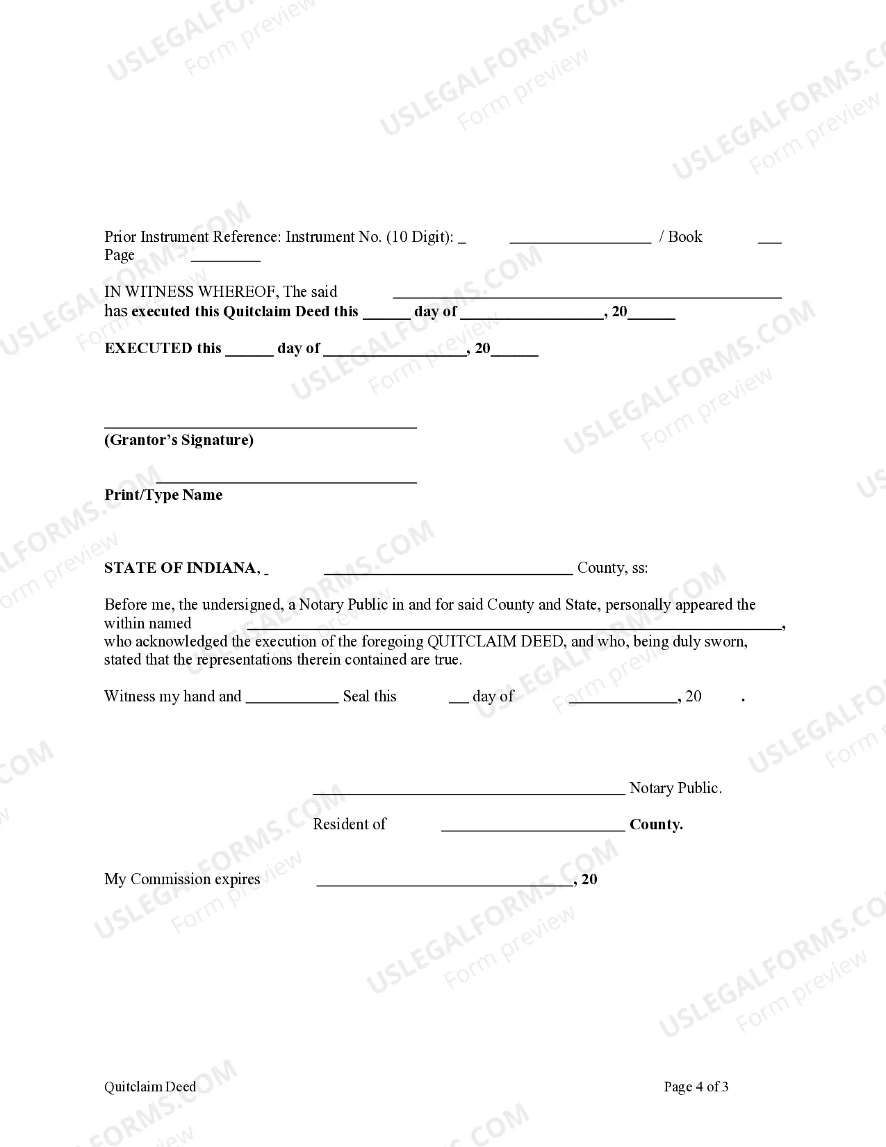 Preview Quitclaim Deed from Individual to Two Individuals in Joint Tenancy