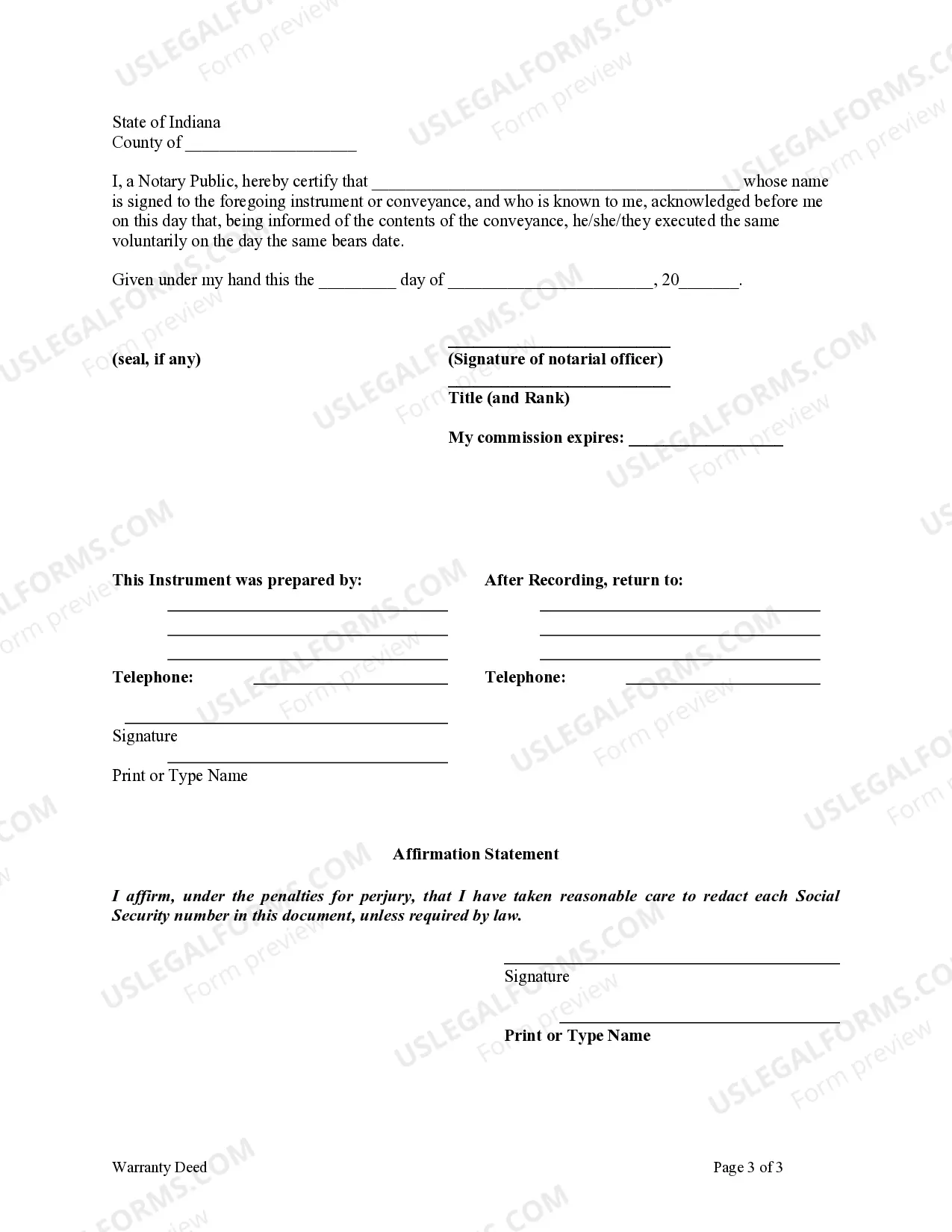 Preview Warranty Deed from two Individuals to Husband and Wife