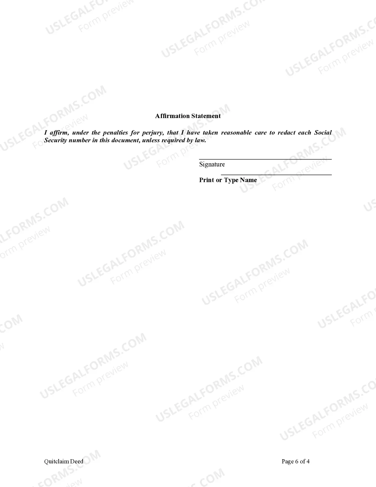 Preview Quitclaim Deed - Two Individuals, or Husband and Wife, as Grantors, both by attorney in fact, to an individual Grantee