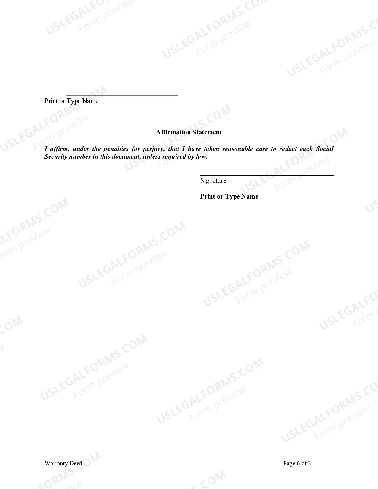 Preview Warranty Deed - Two Individuals, or Husband and Wife, as Grantors, both by attorney in fact, to an individual Grantee