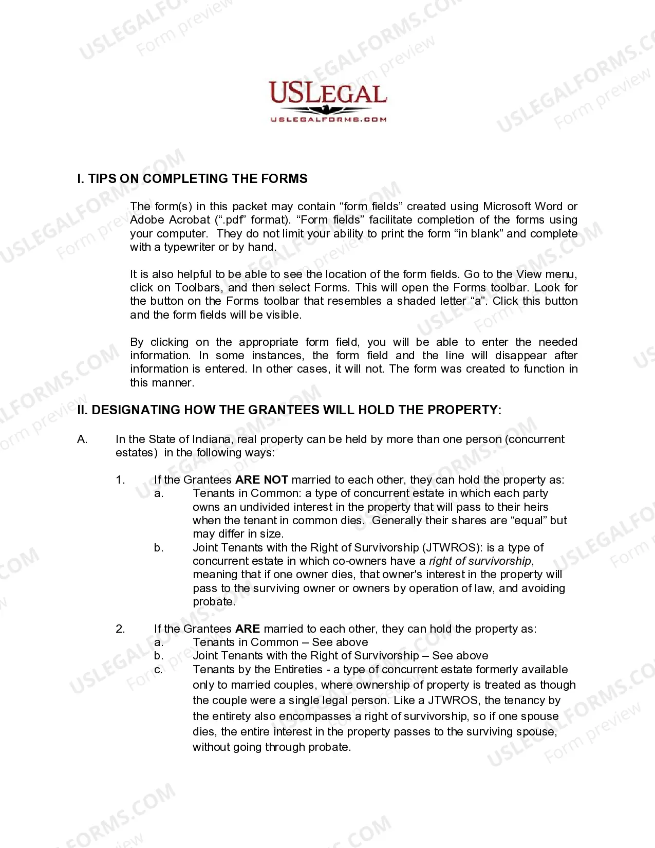 Preview Quitclaim Deed from Husband and Wife / Two Individuals to Two Individuals