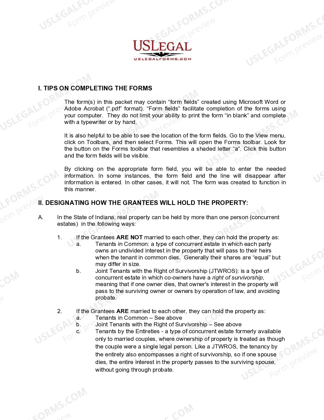 Preview Quitclaim Deed from Husband and Wife, or Two Individuals, to Husband and Wife, or Two Individuals.