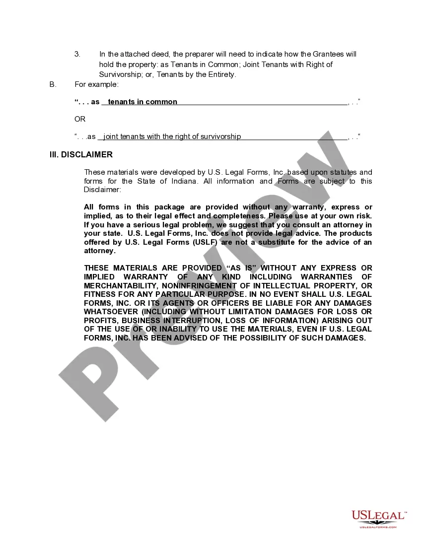 Preview Quitclaim Deed from a Limited Liability Company to Two Individuals / Husband and Wife.