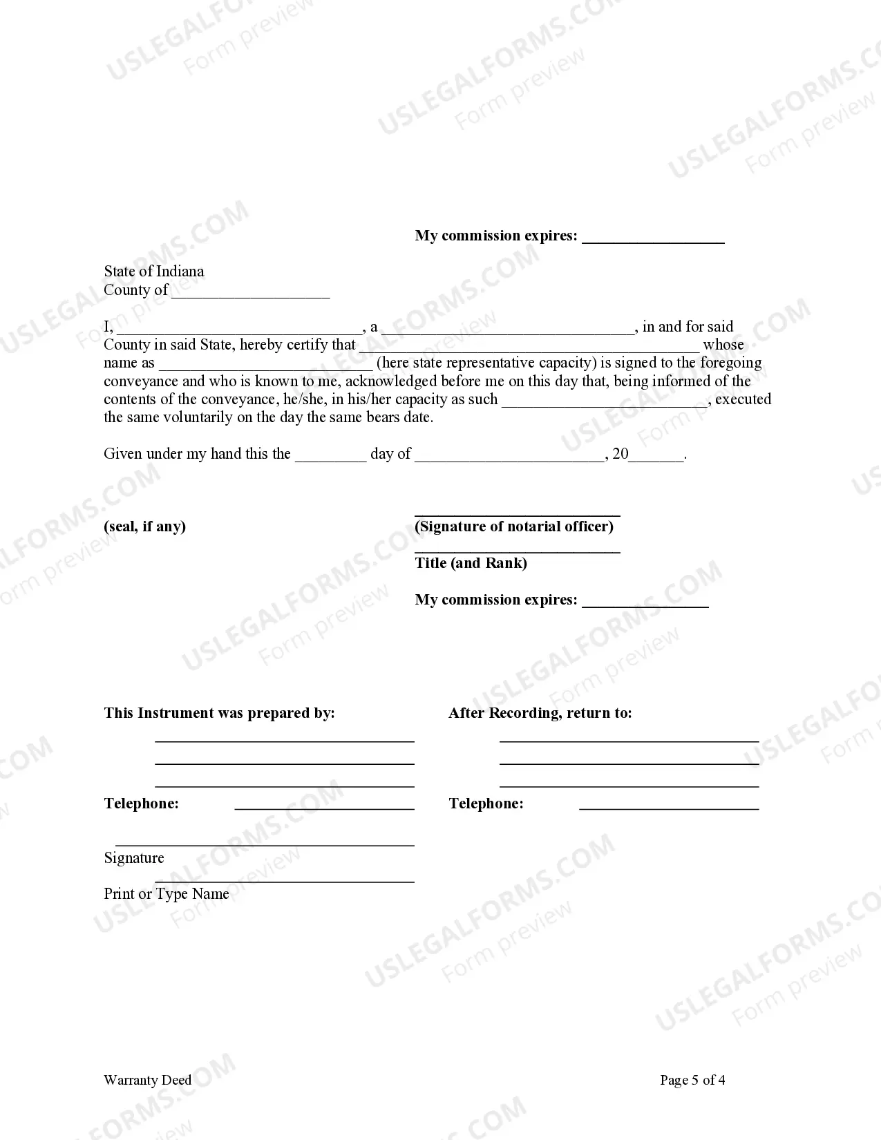 Preview Warranty Deed - Two Individuals or Husband and Wife, one acting through attorney in fact, to an Individual.