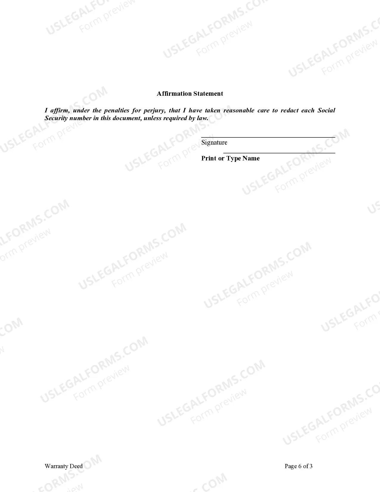 Preview Warranty Deed - Two Individuals or Husband and Wife, Grantors, both acting through an Attorney in Fact, to Two Individuals or Husband and Wife as Grantees.