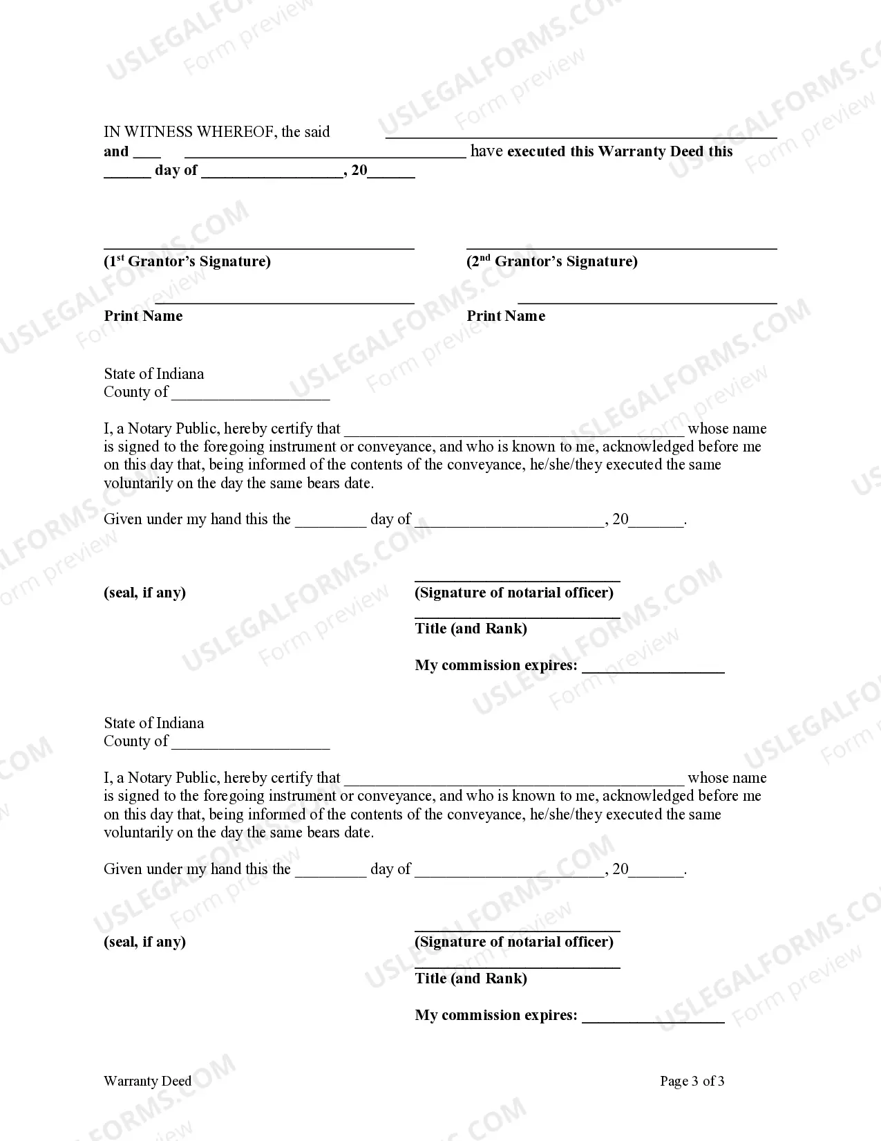 Preview Warranty Deed from Individual to LLC