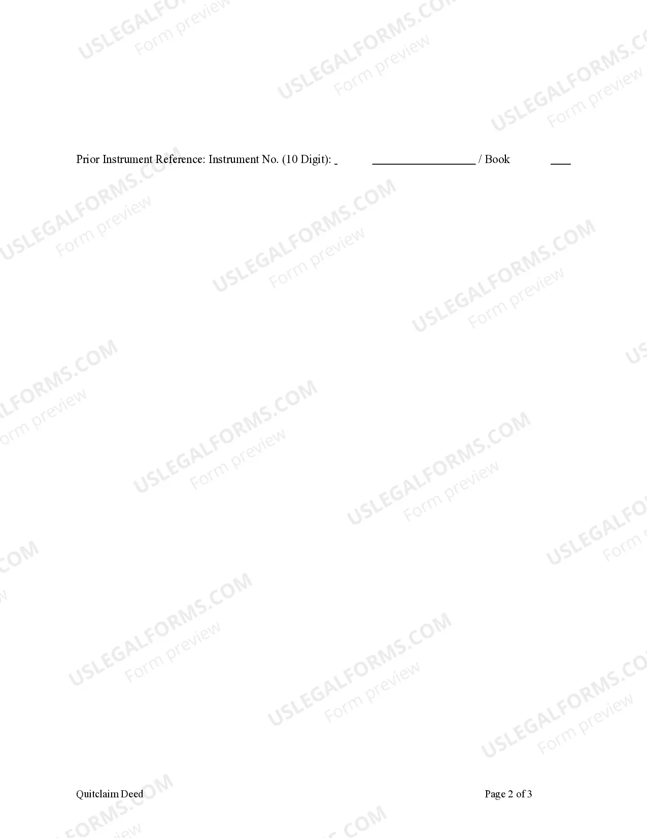 Preview Quitclaim Deed from Husband and Wife to LLC