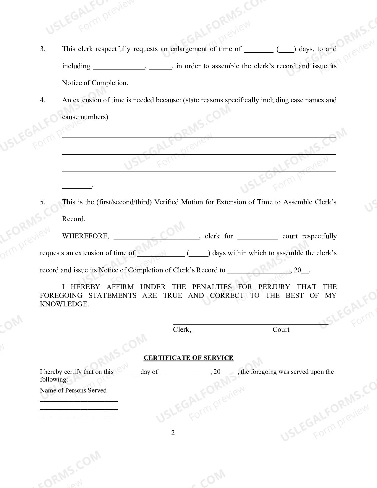 Preview 10-3. Motion for Time to Compile Clerk's Record