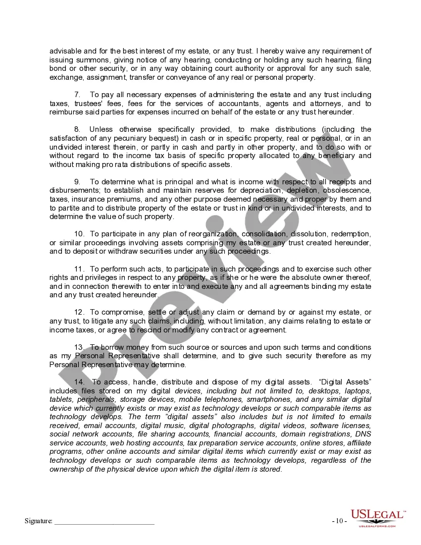 Preview Mutual Wills containing Last Will and Testaments for Man and Woman living together not Married with No Children