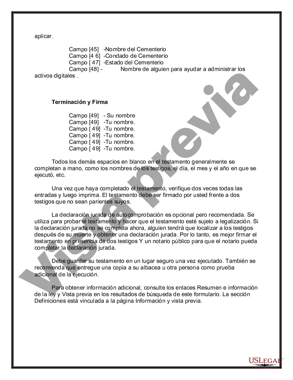 Preview Testamentos Mutuos o Últimas Voluntades y Testamentos para Personas Solteras que conviven con Hijos Menores