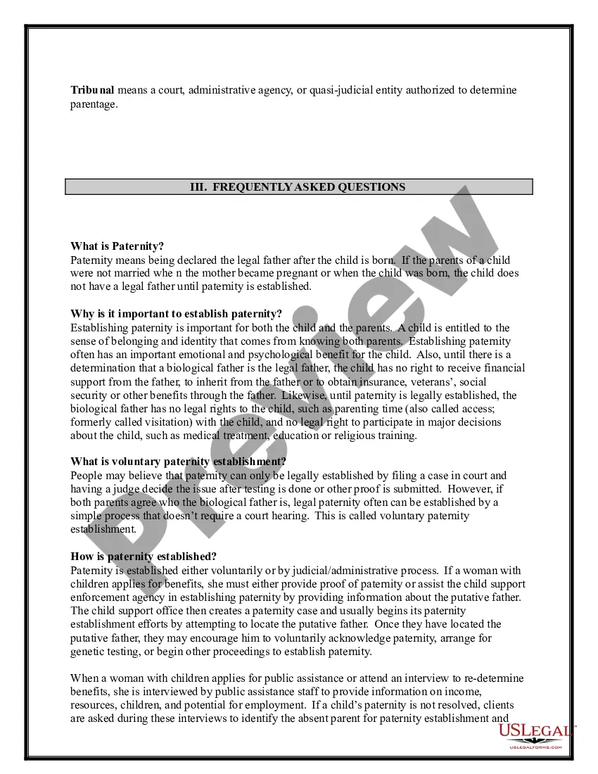 Get Paternity Law and Procedure Handbook Preview Paternity Law and Procedure Handbook