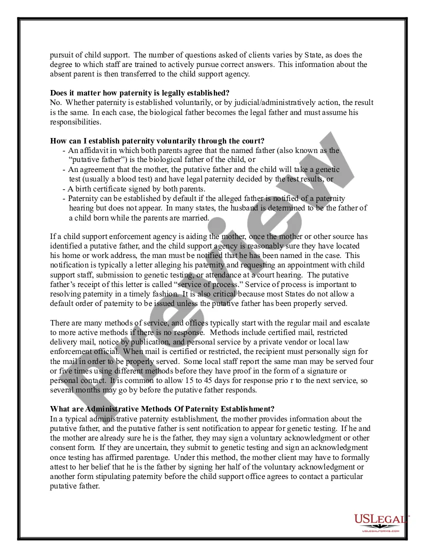 Get Paternity Law and Procedure Handbook Preview Paternity Law and Procedure Handbook